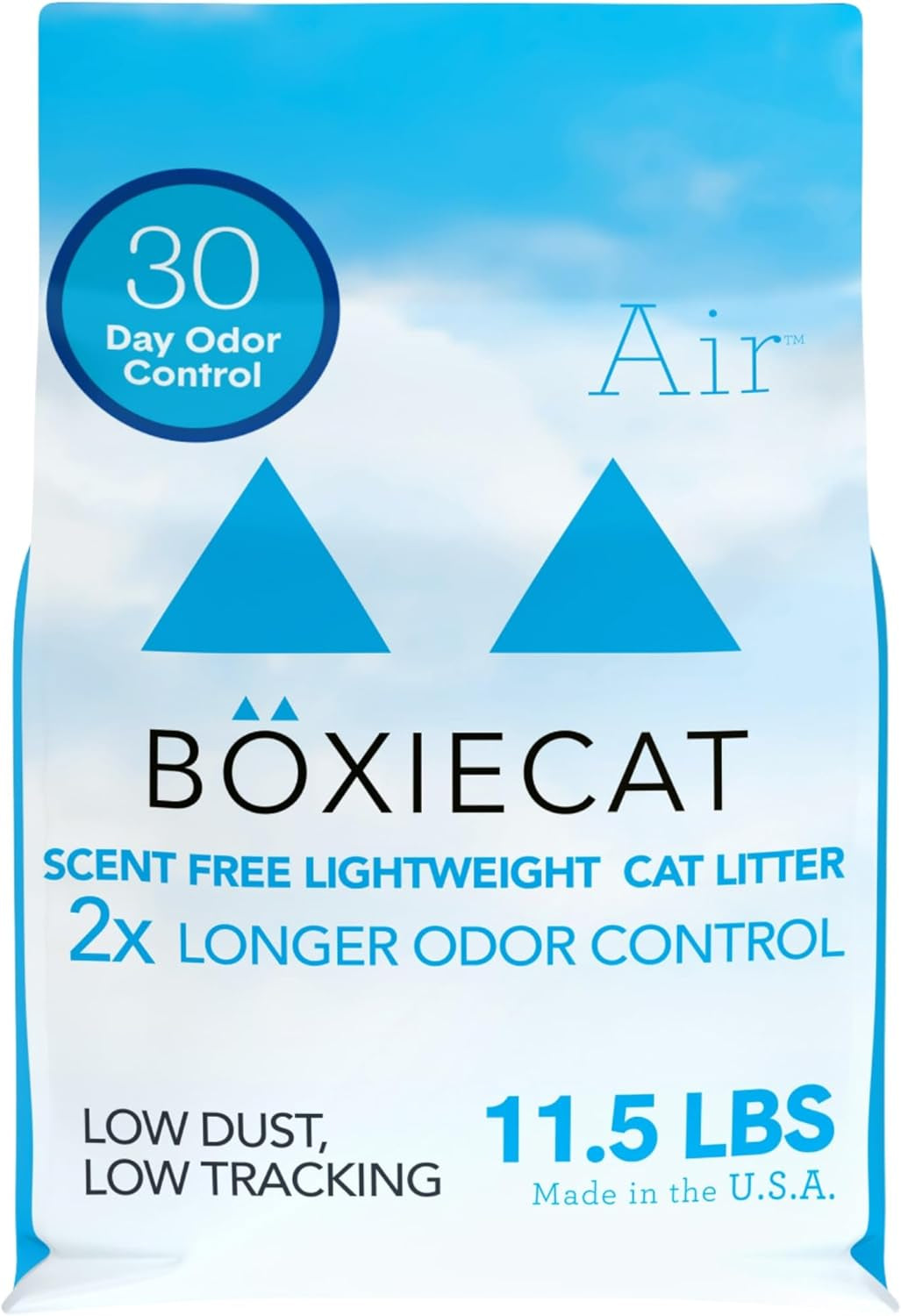 Boxie® Unscented 30 Day Natural Odor Control Cat Litter, 6.5Lb Lightweight Plant Based Kitty Litter