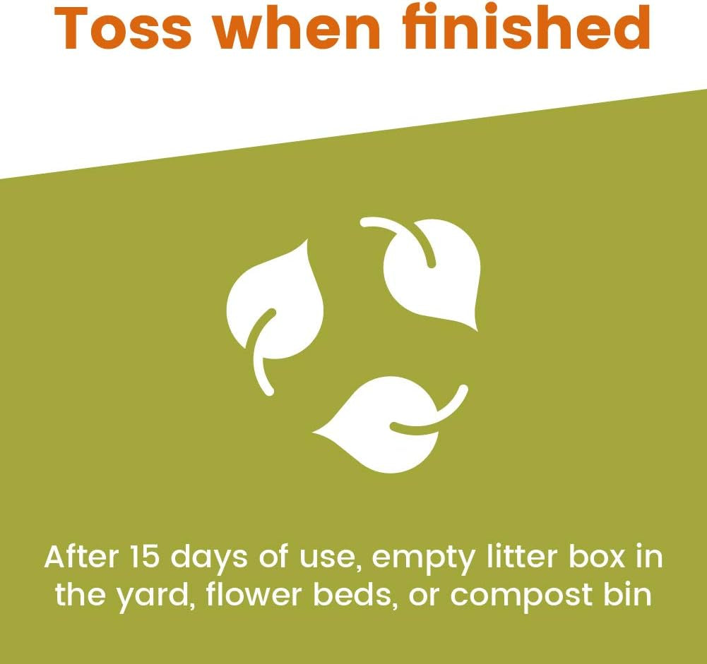 Litter, Non-Clumping Formula: Coconut Cat Litter, Biodegradable, All-Natural, Lightweight & Dust-Free