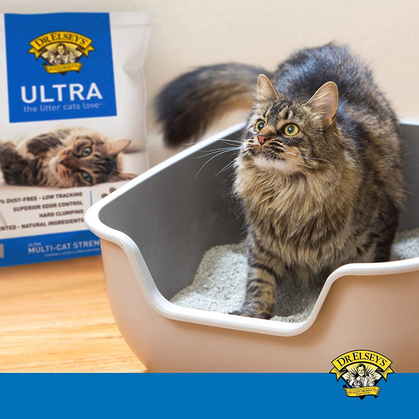 Dr. Elsey'S Ultra Unscented Clumping Clay Cat Litter 18 Lb Bag