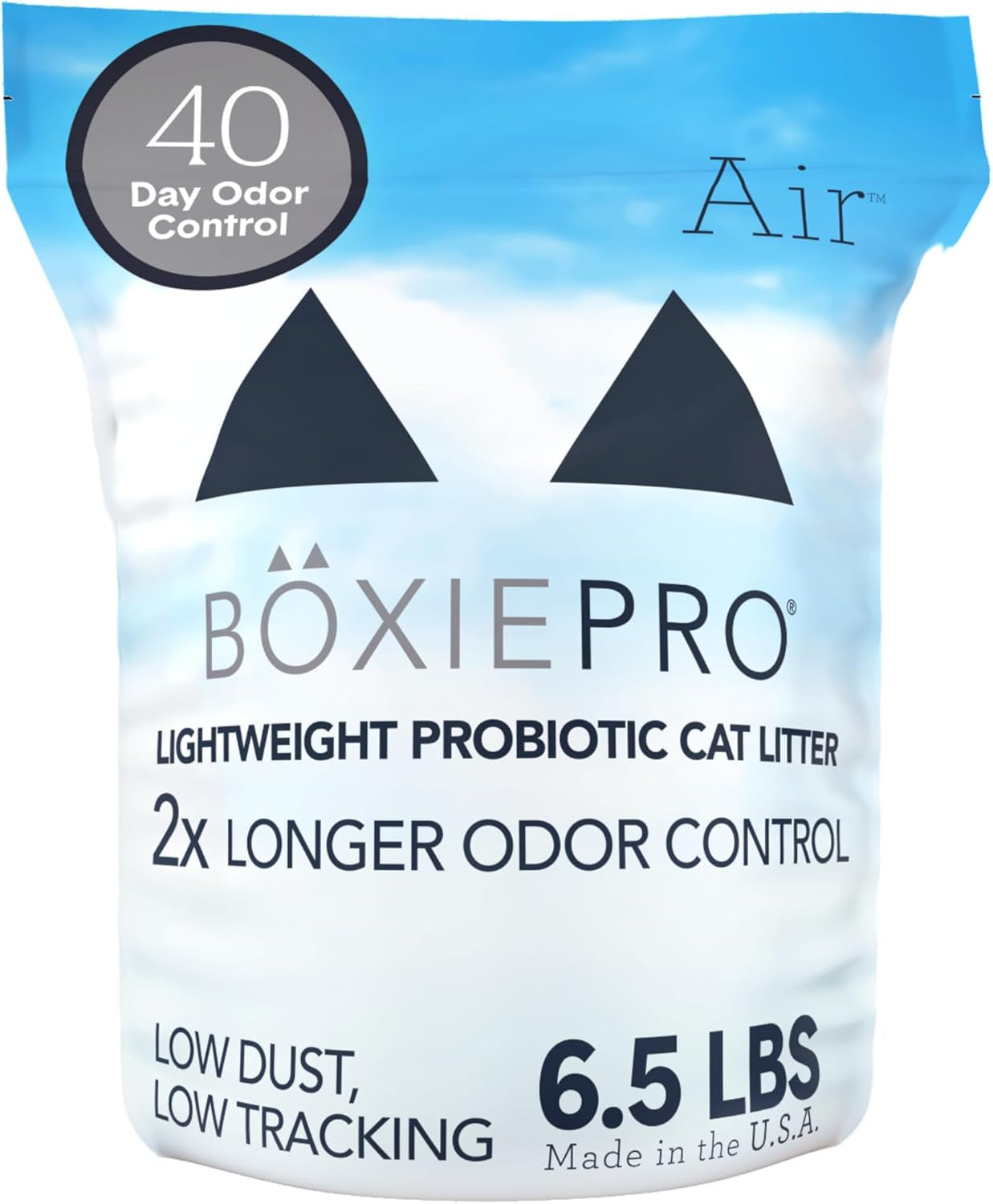 Boxie® Unscented 30 Day Natural Odor Control Cat Litter, 6.5Lb Lightweight Plant Based Kitty Litter