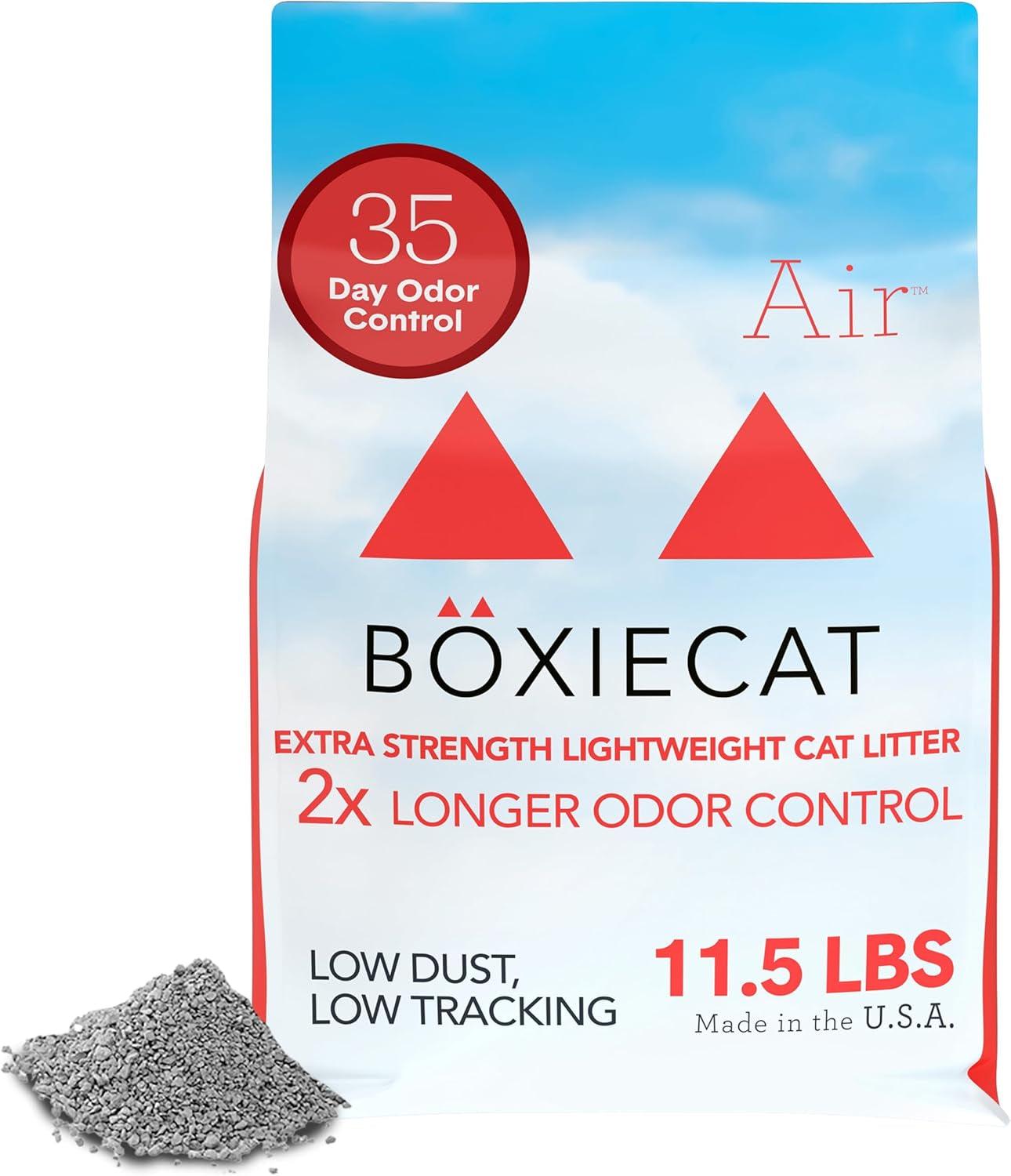 Boxie® Unscented 30 Day Natural Odor Control Cat Litter, 6.5Lb Lightweight Plant Based Kitty Litter