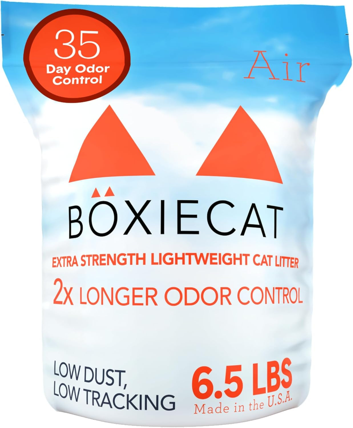 Boxie® Unscented 30 Day Natural Odor Control Cat Litter, 6.5Lb Lightweight Plant Based Kitty Litter