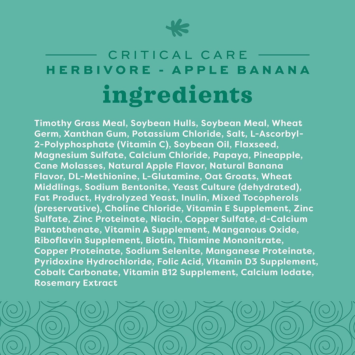 Critical Care Herbivore, Emergency Guinea Pig Food, Rabbit Food for Recovery, Natural Apple Banana Flavor, Veterinary Formula, Critical Care for Guinea Pig Emergency Kit, 141 Grams