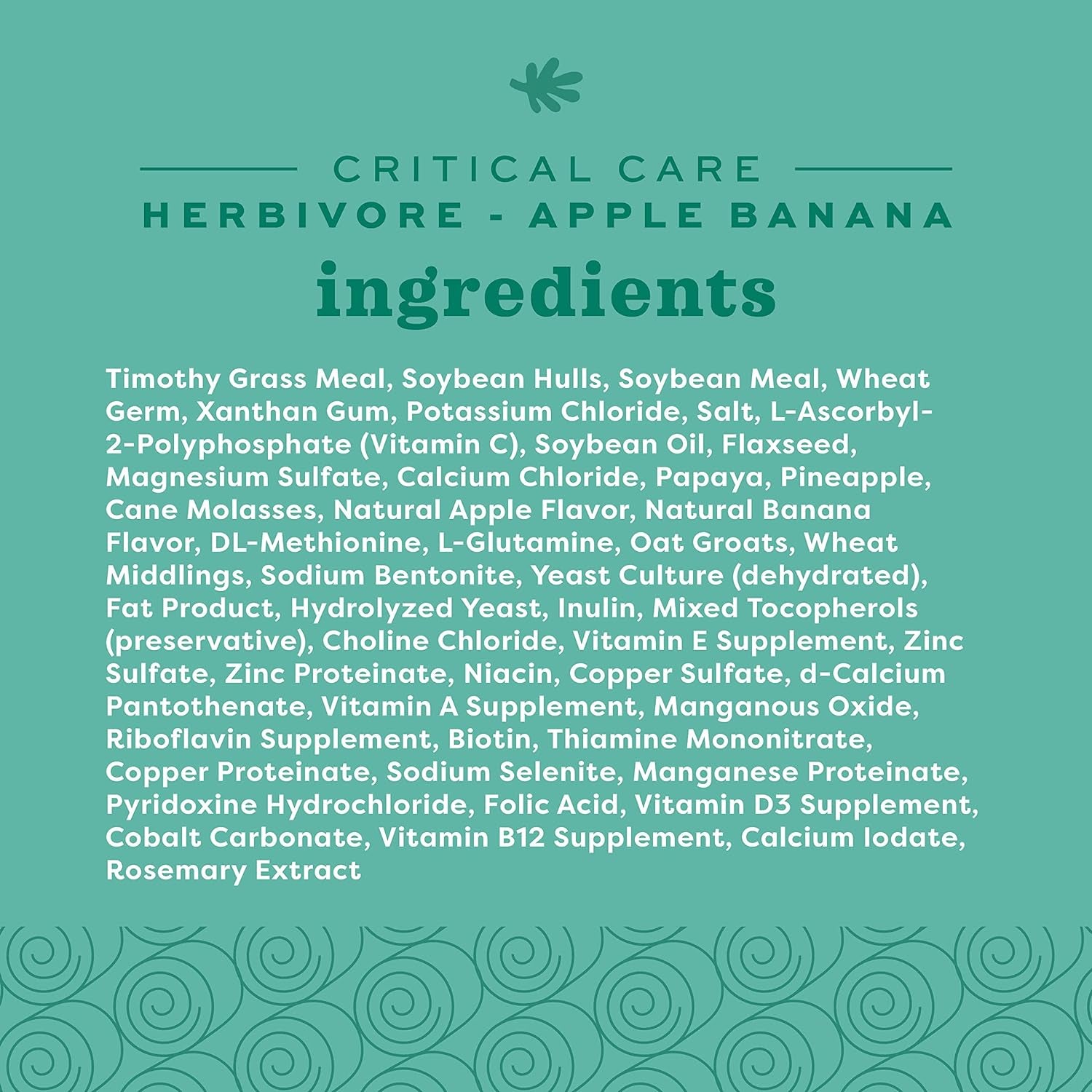 Critical Care Herbivore, Emergency Guinea Pig Food, Rabbit Food for Recovery, Natural Apple Banana Flavor, Veterinary Formula, Critical Care for Guinea Pig Emergency Kit, 141 Grams