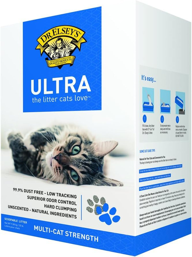 Dr. Elsey'S Ultra Unscented Clumping Clay Cat Litter 18 Lb Bag